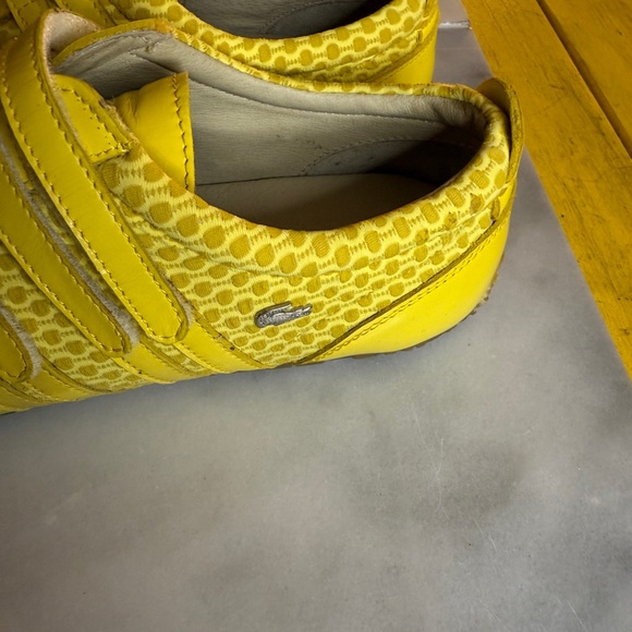 Vintages yellow Lacoste Patterned Sneakers - Picture 3 of 8